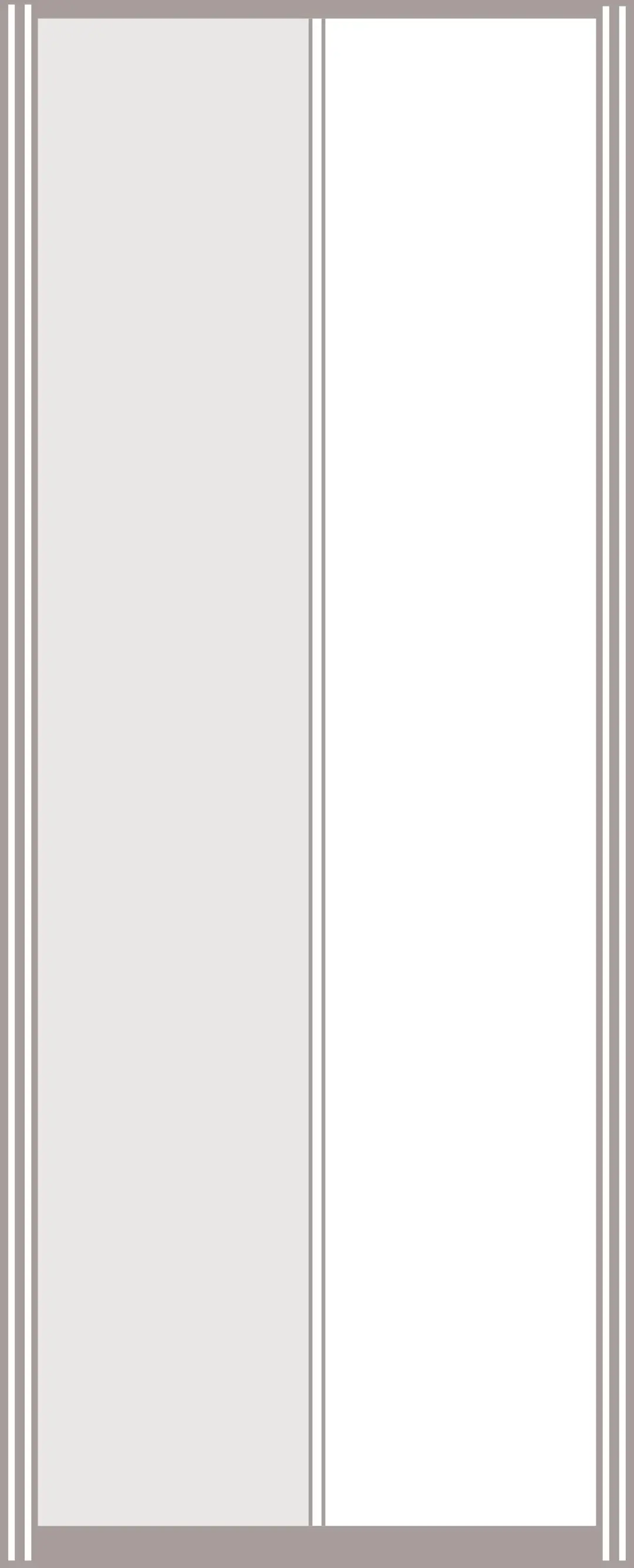 Sliding wardrobe panel