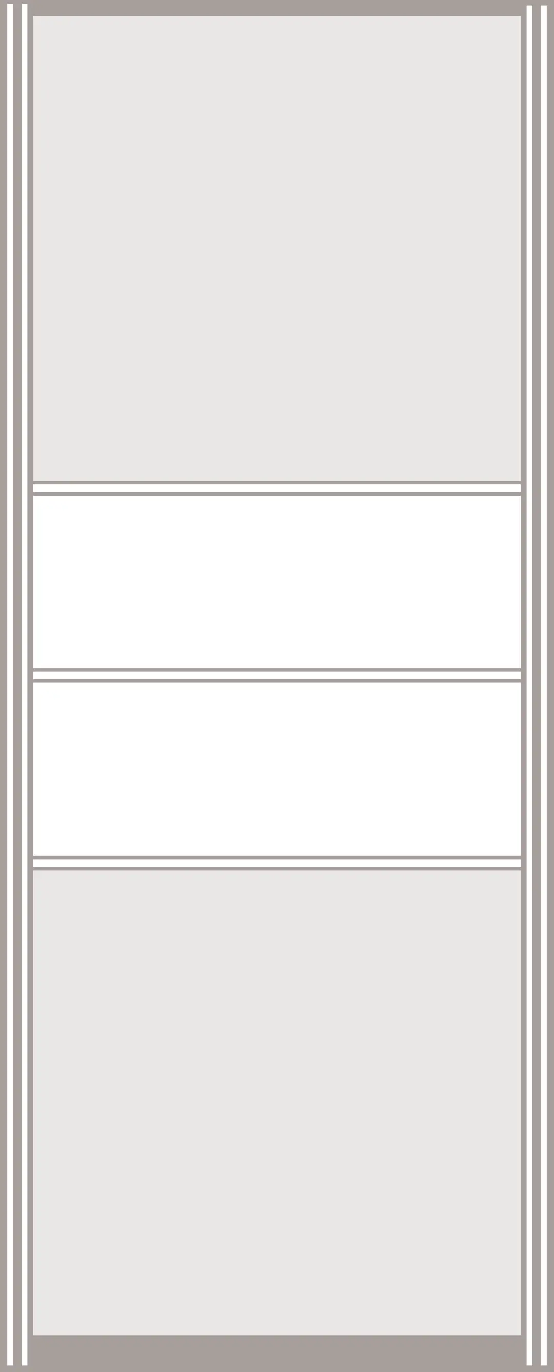 Sliding wardrobe panel